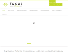 Tablet Screenshot of focuspersonalfitness.com